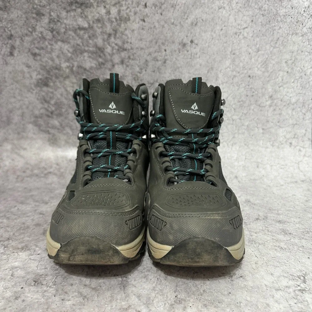 Vasque Breeze AT Hiking Boots Kids 6 Grey Magnet Baltic Waterproof Trail Shoes